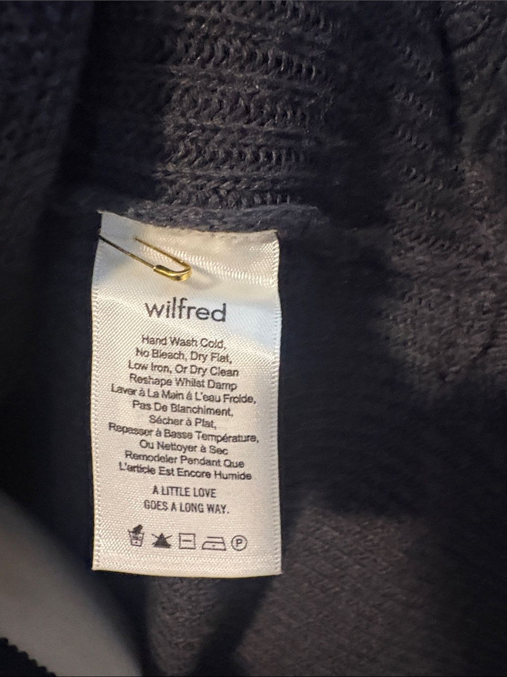 Wilfred Aritzia Sleeveless Open-Front Long Knit Vest - Charcoal size small - Picture 7 of 9